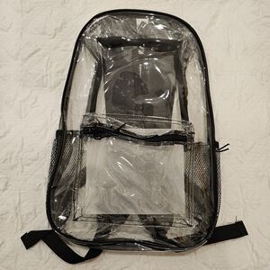 17" clear backpack.
